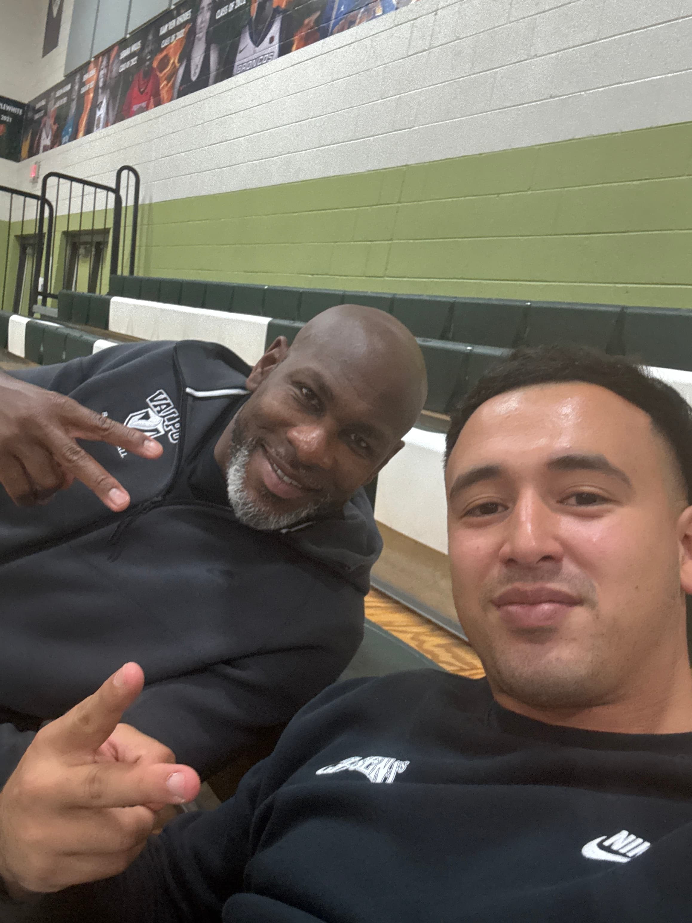 Chris with college head coach