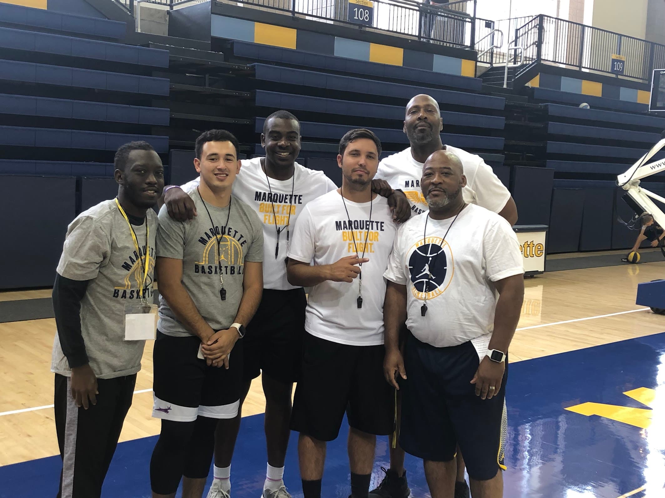 Marquette basketball camp staff